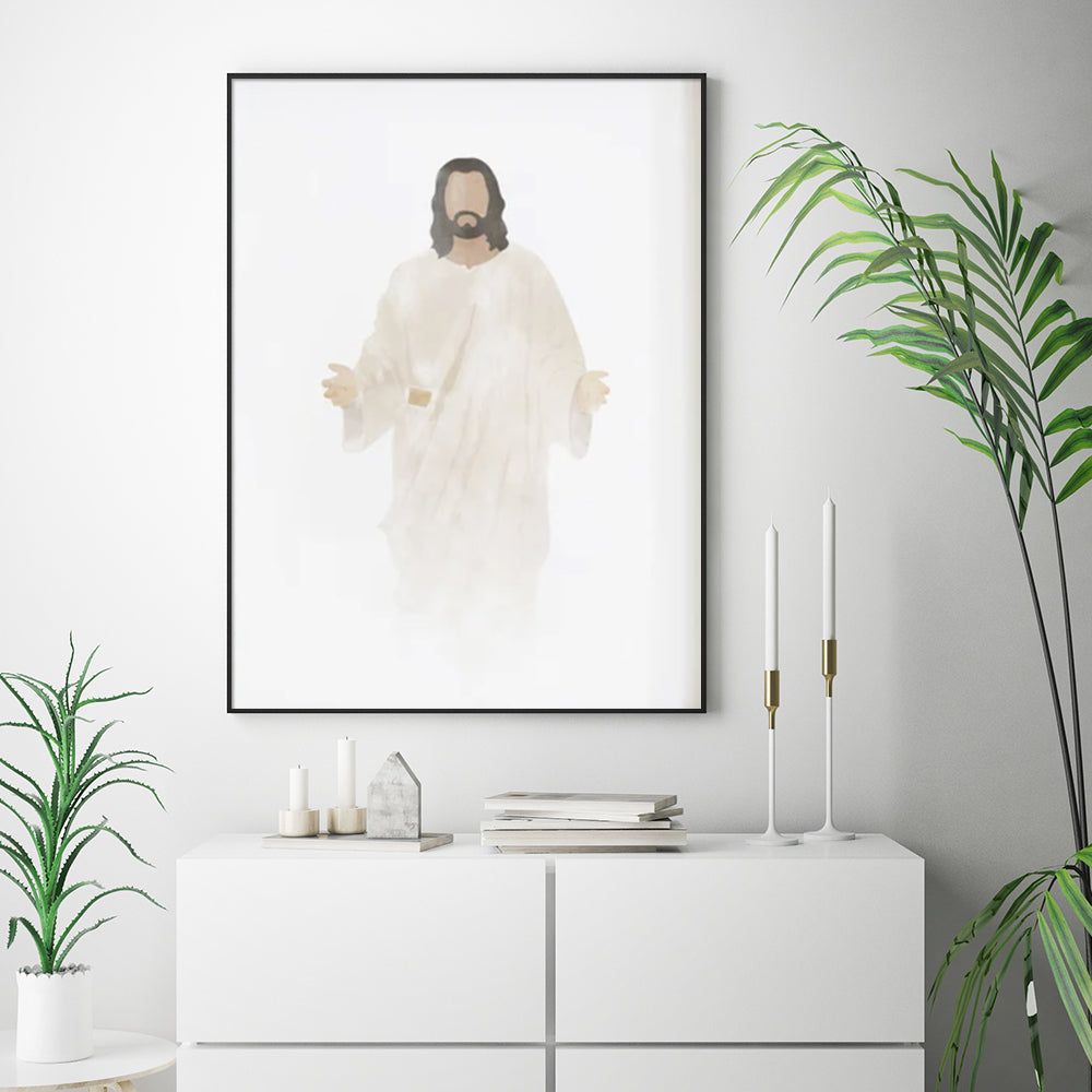 Wall Art - Christ's Embrace - Canvas Prints-Poster Prints
