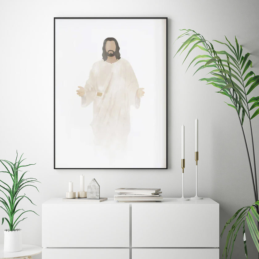 Wall Art - Christ's Embrace - Canvas Prints-Poster Prints