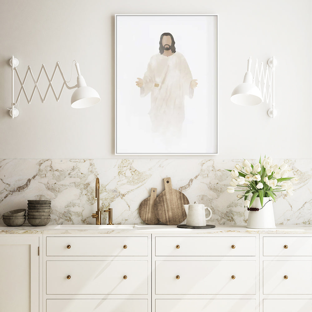 Wall Art - Christ's Embrace - Canvas Prints-Poster Prints