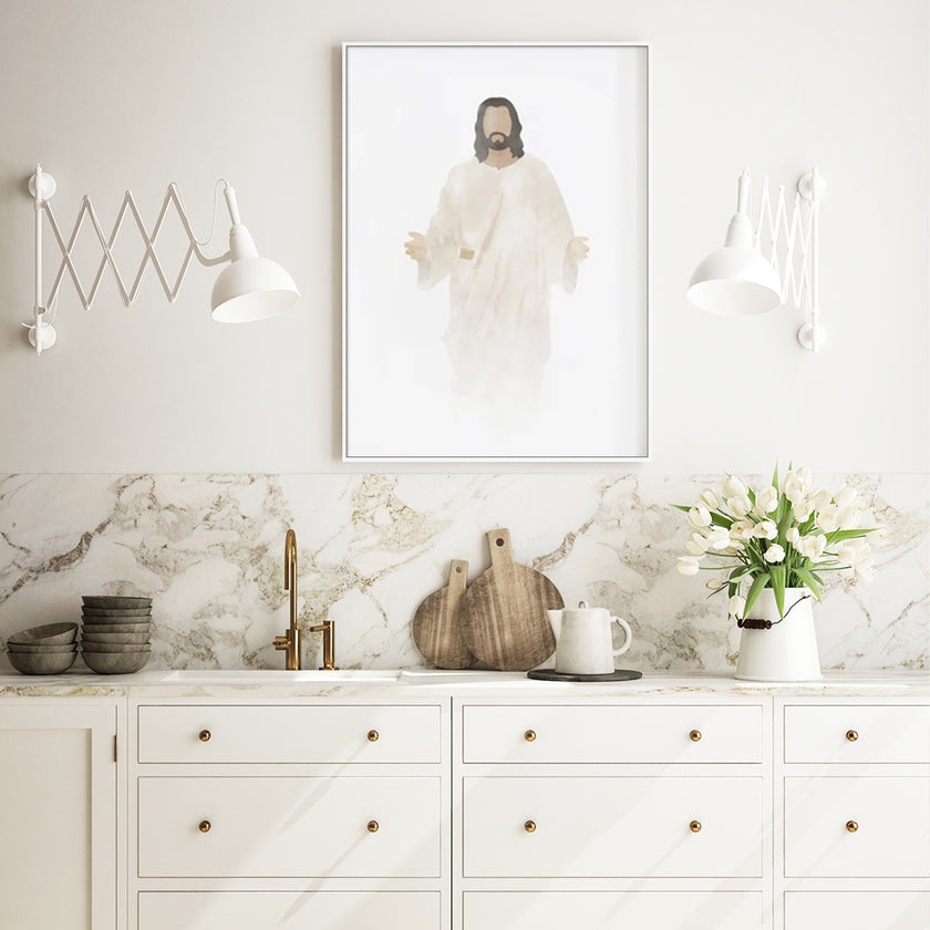 Wall Art - Christ's Embrace - Canvas Prints-Poster Prints