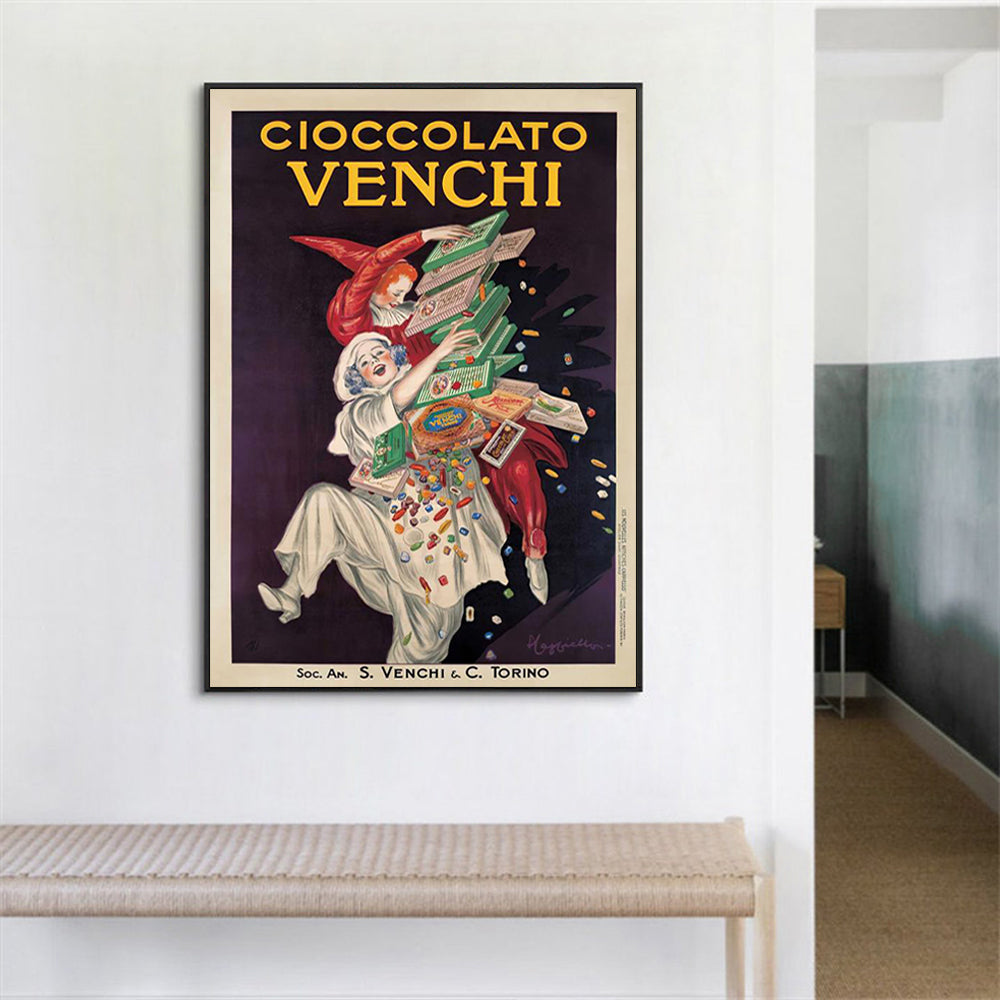Wall Art - Cioccolato Venchi Vintage - Canvas Prints-Poster Prints