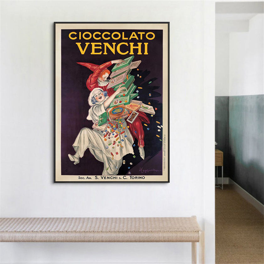 Wall Art - Cioccolato Venchi Vintage - Canvas Prints-Poster Prints