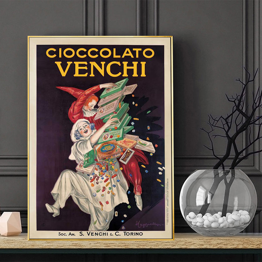 Wall Art - Cioccolato Venchi Vintage - Canvas Prints-Poster Prints