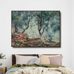 Wall Art - Olive Tree Wood in the Moreno Garden By Claud Monet- Canvas Prints-Poster Prints