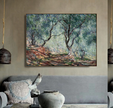 Wall Art - Olive Tree Wood in the Moreno Garden By Claud Monet- Canvas Prints-Poster Prints