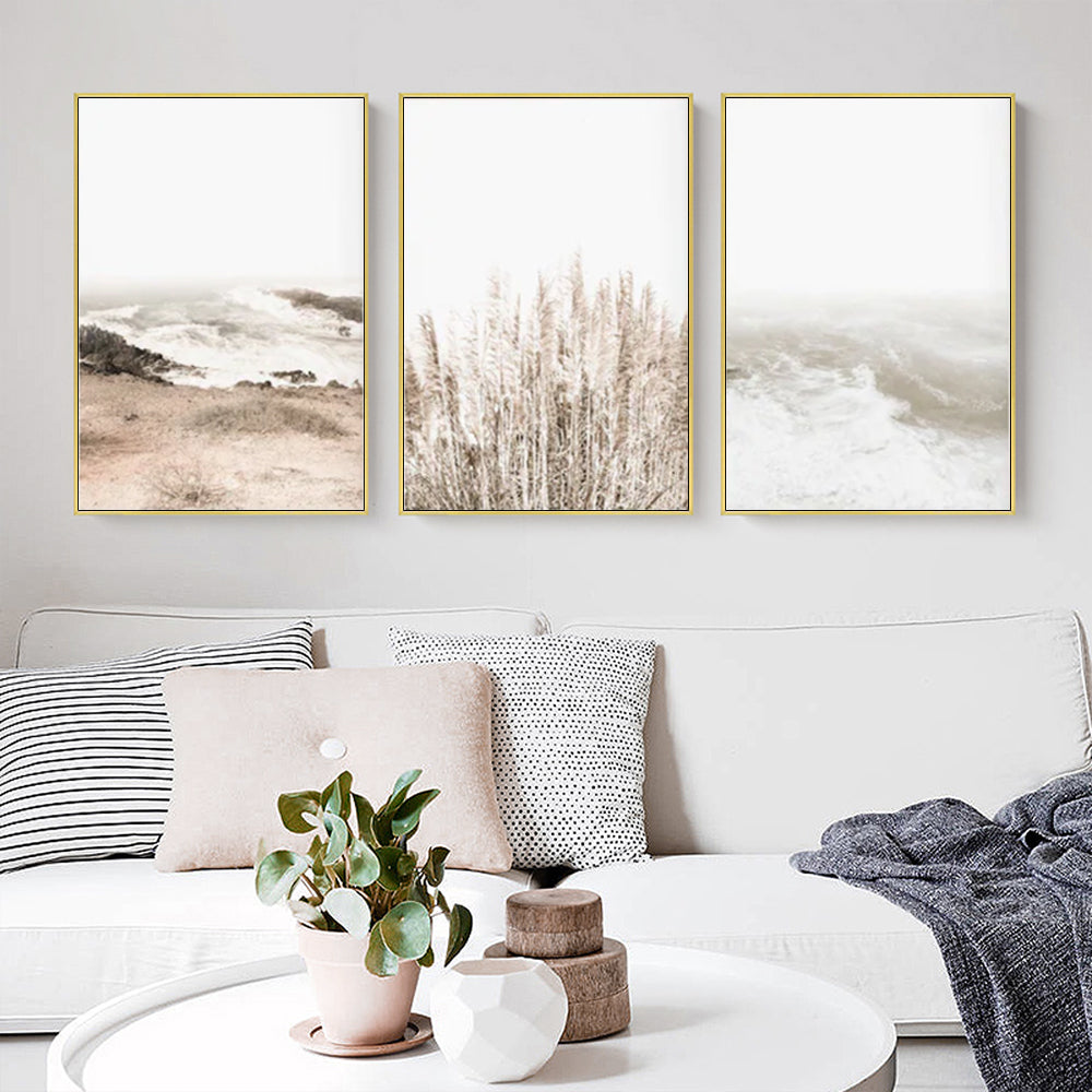 Wall Art - Coastal Beach (3 Sets) - Poster Prints -Canvas Prints