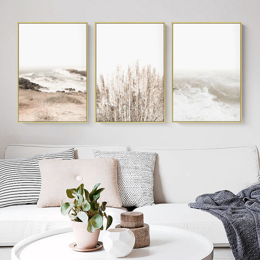 Wall Art - Coastal Beach (3 Sets) - Poster Prints -Canvas Prints