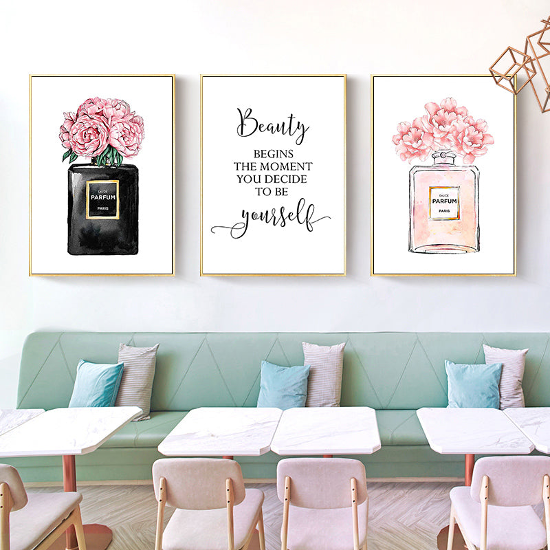 Wall Art - Perfume Bottle ( 3 sets )- Poster Prints -Canvas Prints