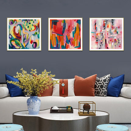 Wall Art - Colorful Abstract 3 Sets - Canvas Prints - Poster Prints