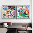 Wall Art - Colourful Loop (2 sets)- Canvas Prints-Poster Prints