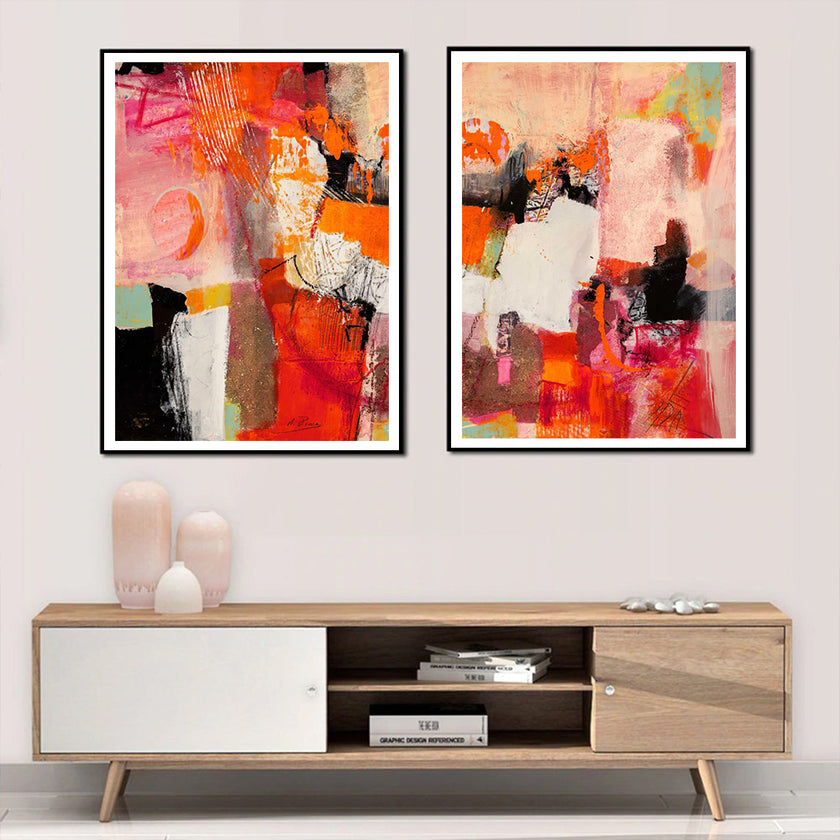 Wall art - Colorful Splash (2 sets)- Canvas Prints- Poster Prints