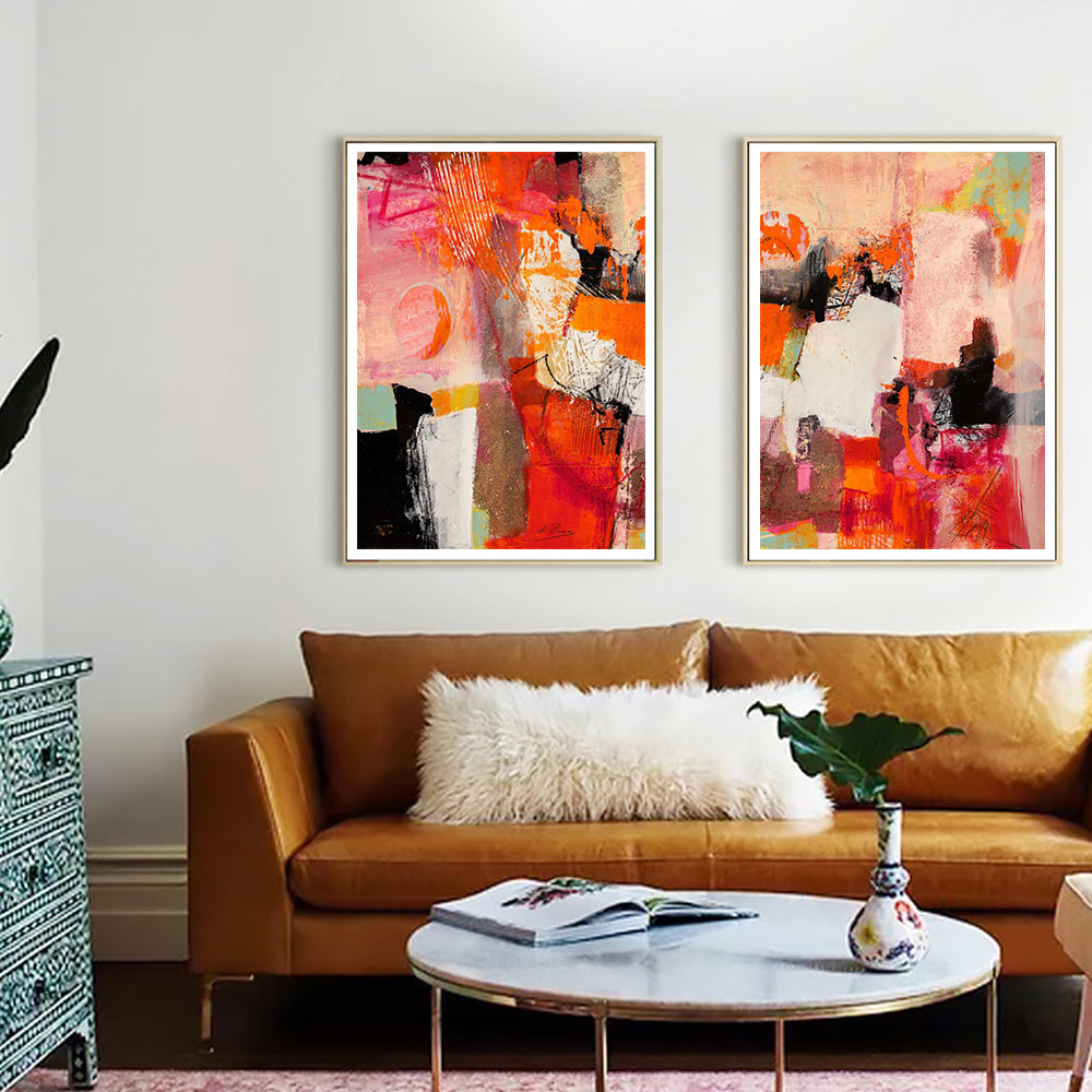 Wall art - Colorful Splash (2 sets)- Canvas Prints- Poster Prints