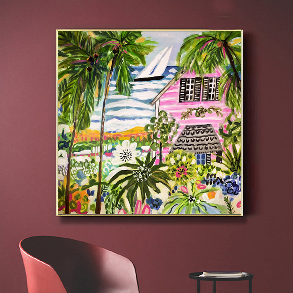 Wall Art - Cottage By The Bay - Canvas Prints-Poster Prints