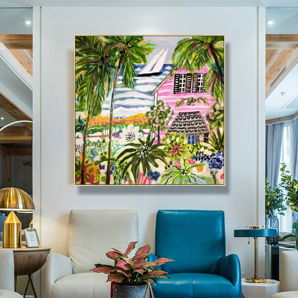 Wall Art - Cottage By The Bay - Canvas Prints-Poster Prints