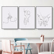 Wall Art  - Couples 3 Sets - Poster Prints -Canvas Prints