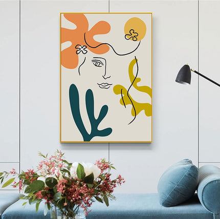 Wall art - Abstract Girl 2 sets- Canvas Prints- Poster Prints