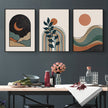 Wall Art - Abstract Dark Green ( 3 sets )- Poster Prints -Canvas Prints