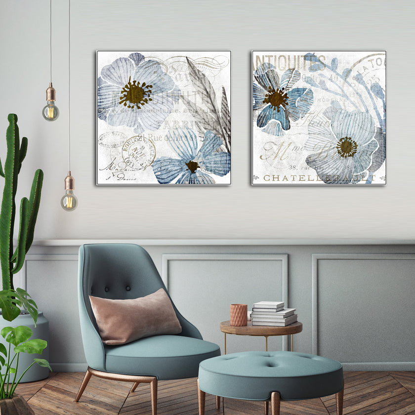 Wall Art Prints -American style flowers (2 sets)- Canvas Prints-Poster Prints