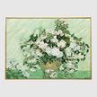 Botanicals Art - Print Wall Art - Van Gogh White Roses (Single) - Canvas Prints-Poster Prints