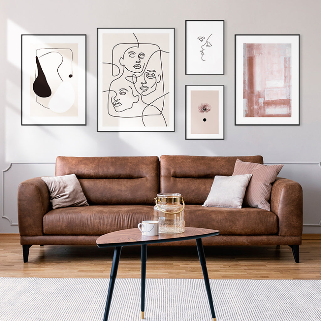 Abstract Line Art Prints - Your Appearance (5 sets) - Poster Prints- Canvas Prints