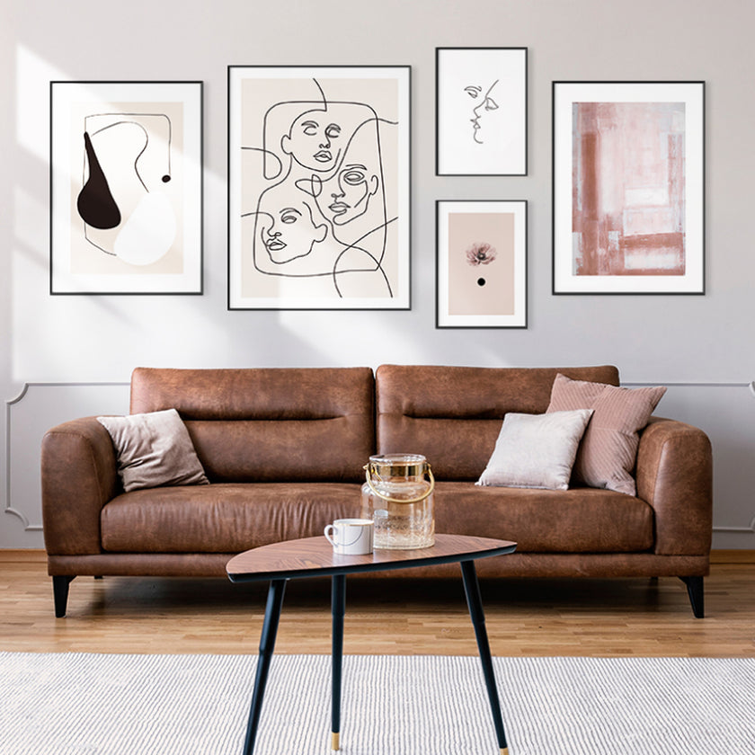 Abstract Line Art Prints - Your Appearance (5 sets) - Poster Prints- Canvas Prints