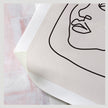 Line Art - Abstract Three Faces - Poster Prints -Canvas Prints