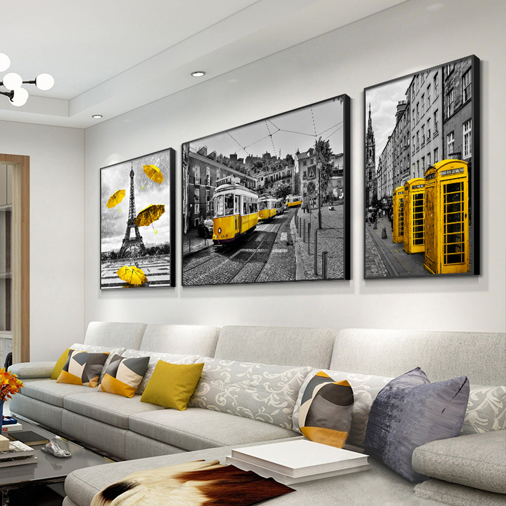 Fashion and cities Art - Print Wall Art - Paris Impression (3 sets) - Canvas Prints-Poster Prints