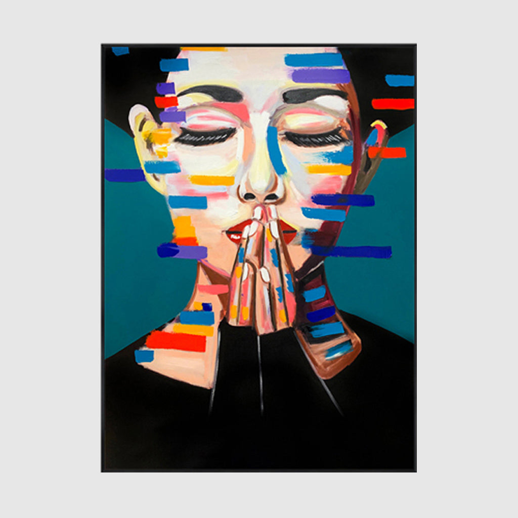 Wall art prints -Brush Make Up Girl Canvas Prints- Poster Prints