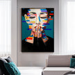 Wall art prints -Brush Make Up Girl Canvas Prints- Poster Prints