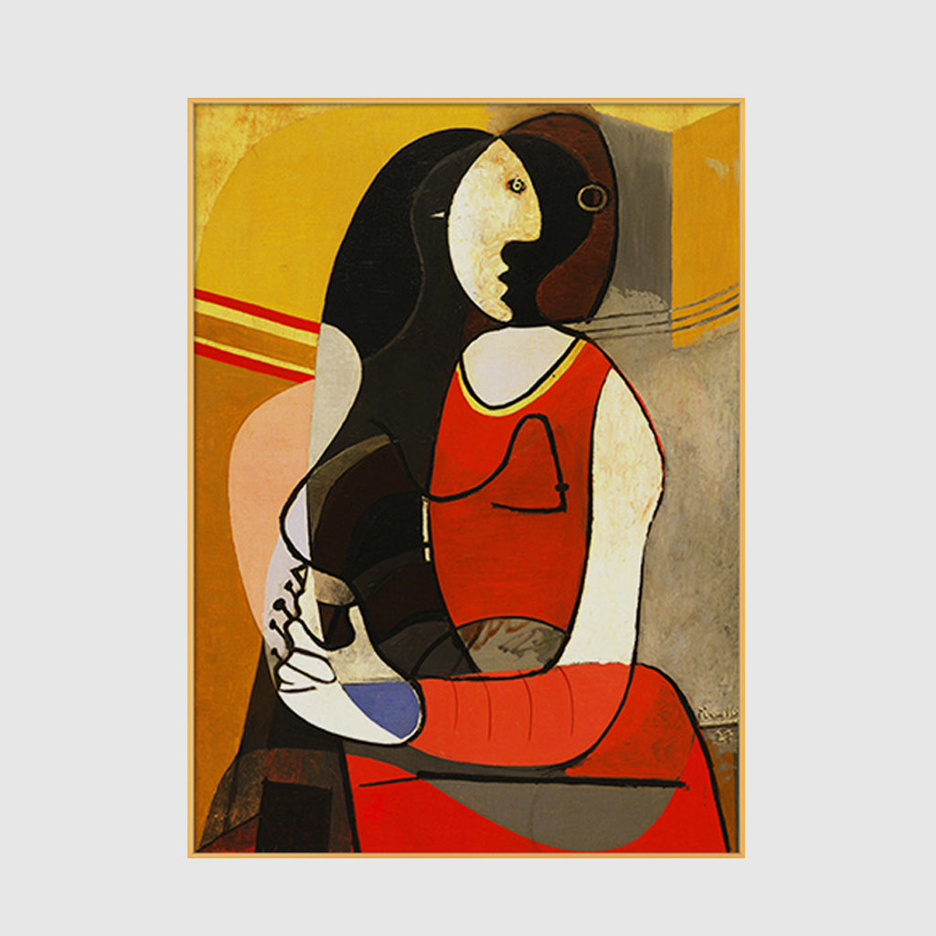 Wall Art - Seated woman by Pablo Picasso - Canvas Prints-Poster Prints