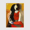 Wall Art - Seated woman by Pablo Picasso - Canvas Prints-Poster Prints