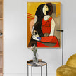 Wall Art - Seated woman by Pablo Picasso - Canvas Prints-Poster Prints