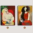 Wall Art - Seated woman by Pablo Picasso - Canvas Prints-Poster Prints