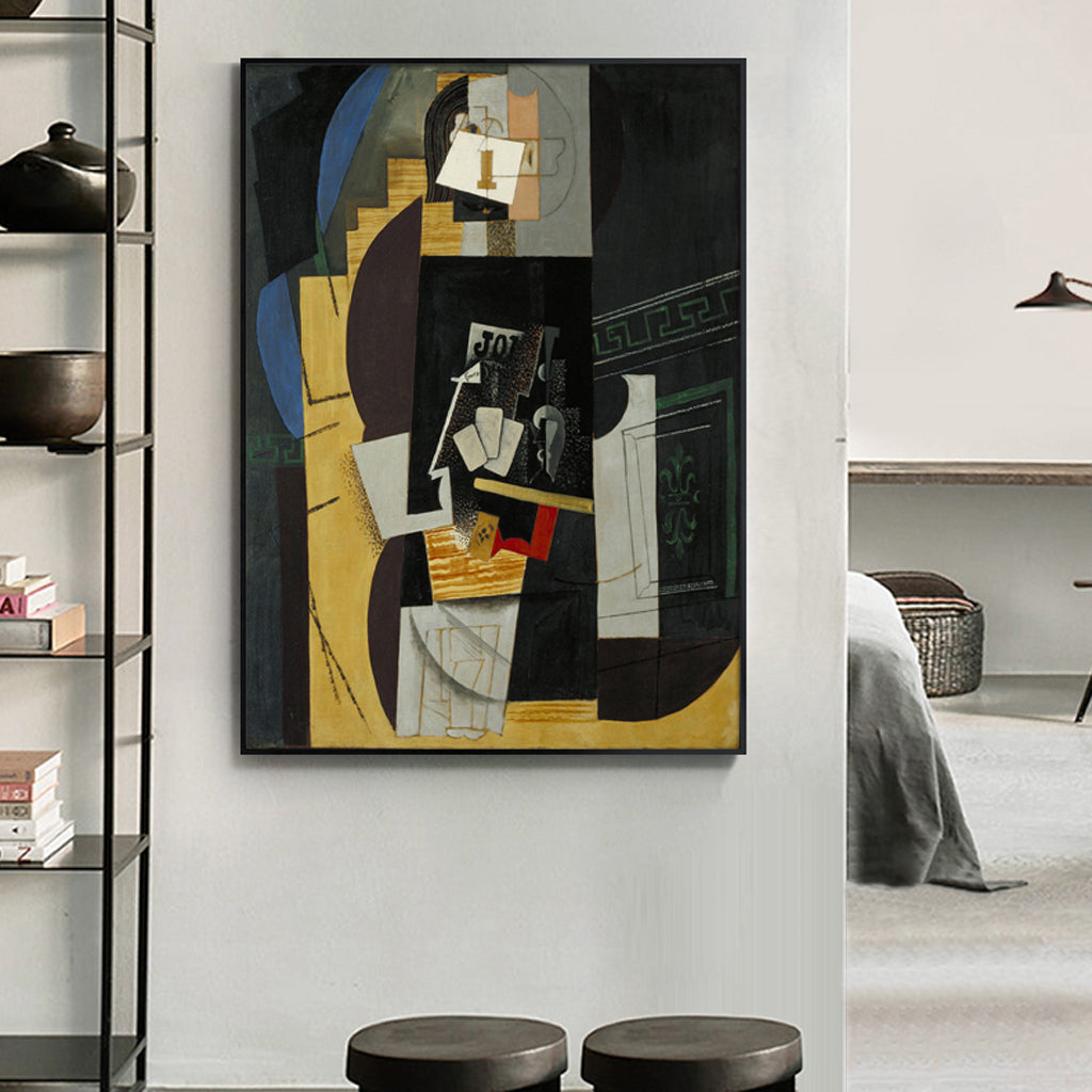Wall Art - Card Player by Pablo Picasso - Canvas Prints-Poster Prints