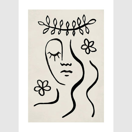 Wall art - Flowers in your hair - Canvas prints- Poster prints