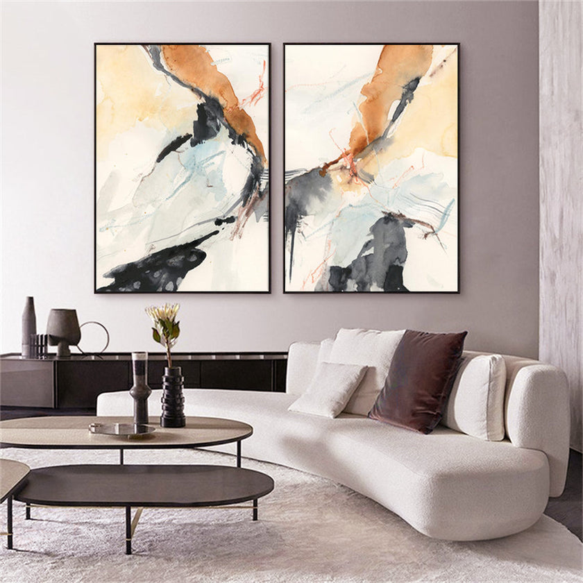 Wall art - Efflux 2 sets - Canvas Prints- Poster Prints