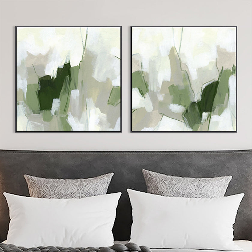 Wall Art - Emerald Fragment (2 sets)- Canvas Prints-Poster Prints