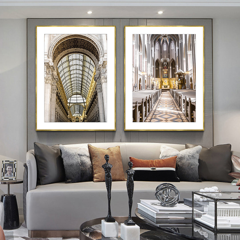 Wall Art -European church 2 sets - Canvas Prints-Poster Prints
