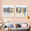 Wall Art Prints - European houses (2 sets)- Canvas Prints-Poster Prints