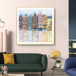 Wall Art Prints - European houses (2 sets)- Canvas Prints-Poster Prints