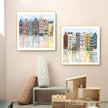 Wall Art -European houses style B- Canvas Prints-Poster Prints