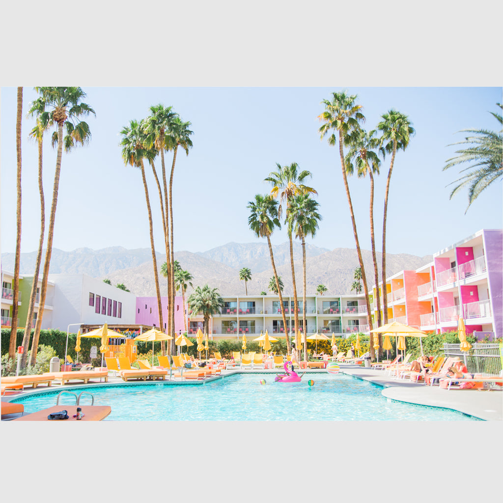 Wall Art - Flamingo Pool - Canvas Prints-Poster Prints