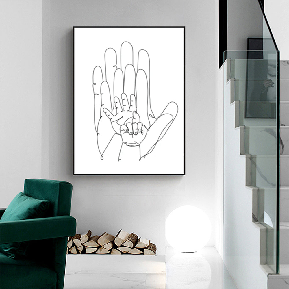 Wall Art - Family Hands - Canvas Prints-Poster Prints