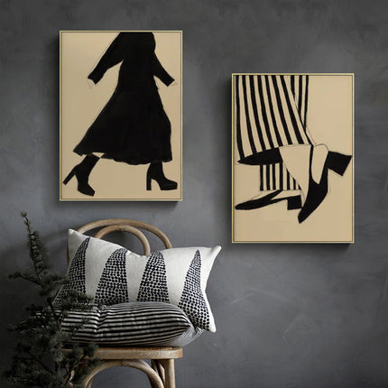 Wall art - Fashion Illustration (2 sets)- Canvas Prints- Poster Prints