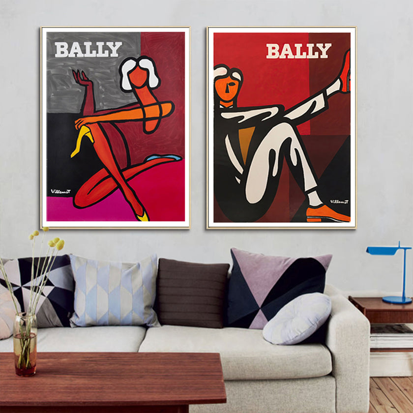 Wall art - Fashion Bally 2 sets- Canvas Prints- Poster Prints