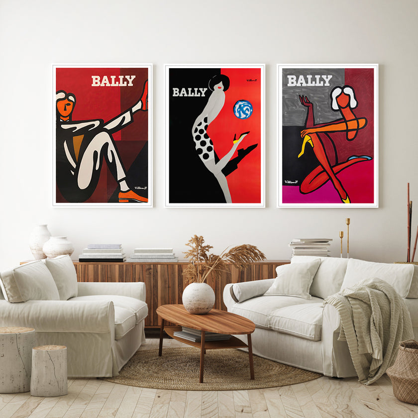 Wall Art -Fashion Bally ( 3 sets )- Poster Prints -Canvas Prints