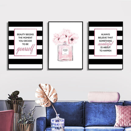 Wall Art - Fashion Prints (3 Sets) - Poster Prints -Canvas Prints