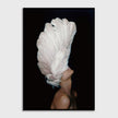 Figures Art - Print Wall Art - Feather girl left - Canvas Prints-Poster Prints