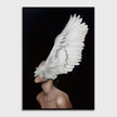 Figures Art - Print Wall Art - Feather girl right - Canvas Prints-Poster Prints