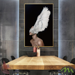 Figures Art - Print Wall Art - Feather girl right - Canvas Prints-Poster Prints